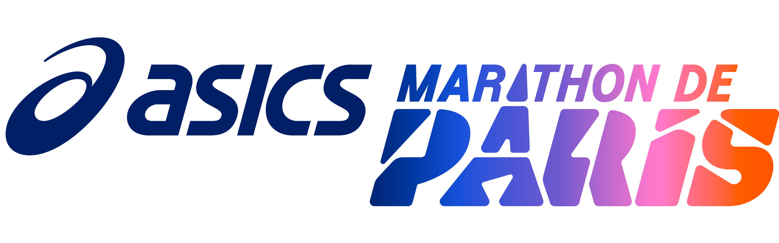 LOGO MARATONA DI PARIGI 2027 - ASICS MARATHON PARIS